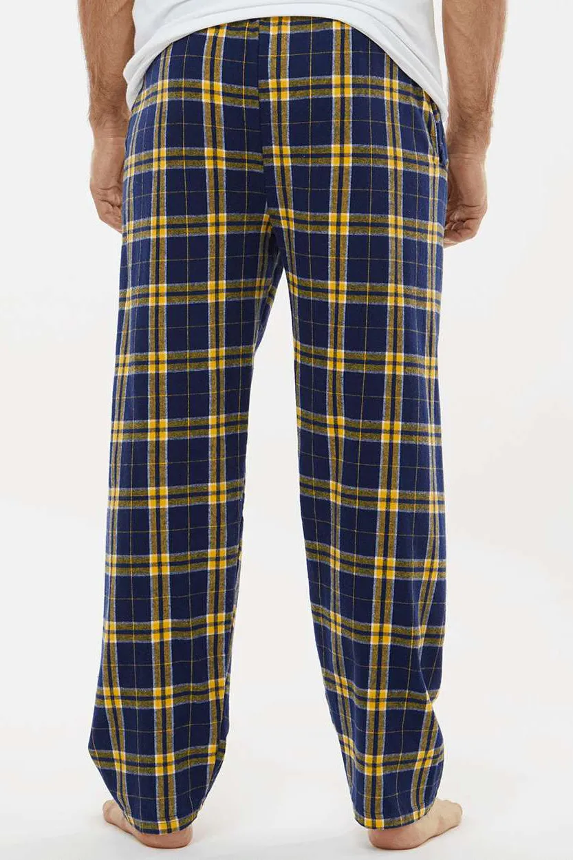Pantalon en flanelle Harley pour hommes Boxercraft avec poches - Bleu marine/Or