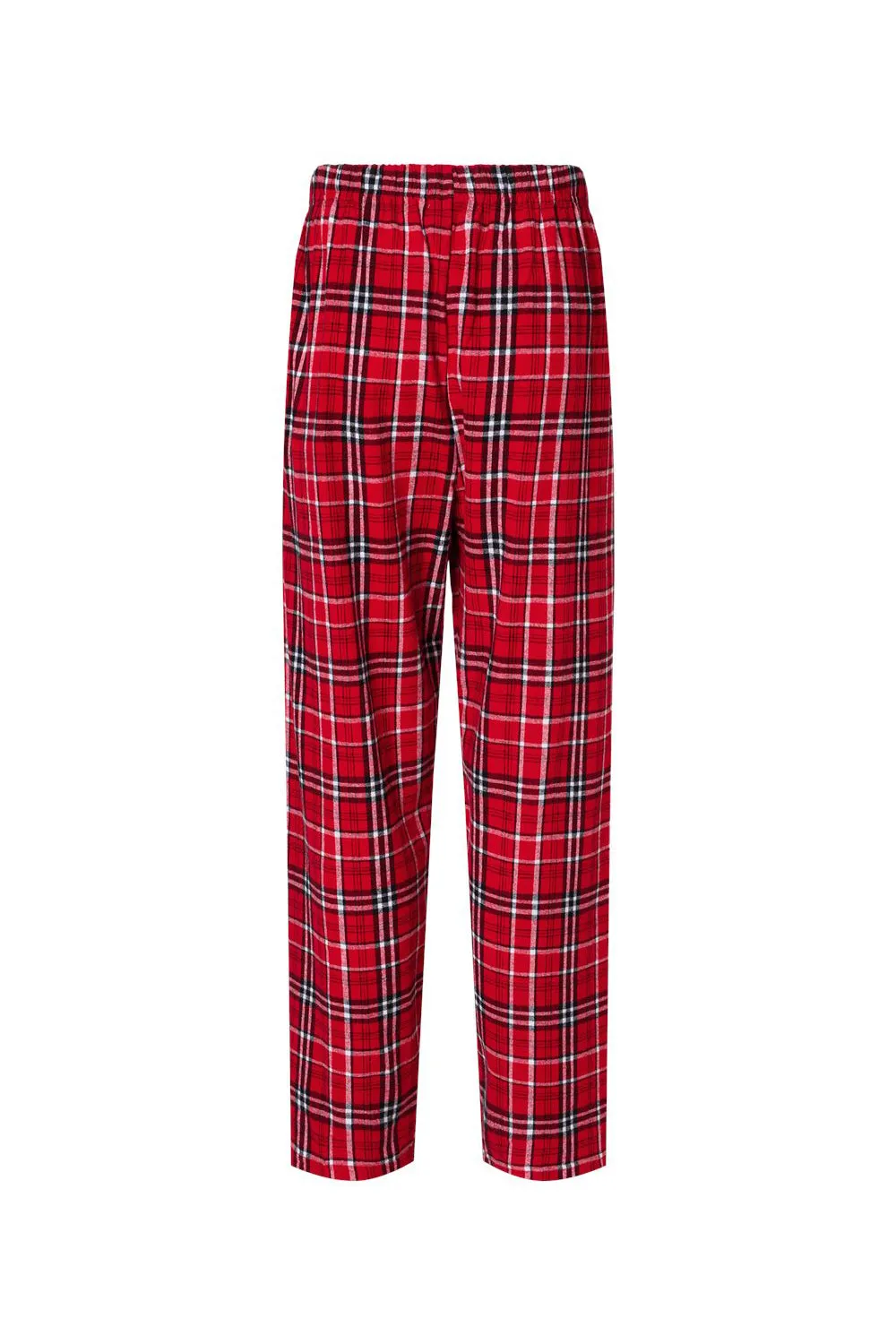Pantalon en flanelle Harley pour hommes Boxercraft avec poches - Rouge/Blanc