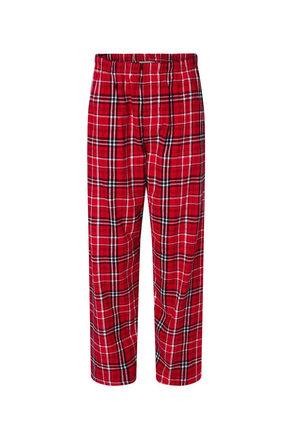 Pantalon en flanelle Harley pour hommes Boxercraft avec poches - Rouge/Blanc