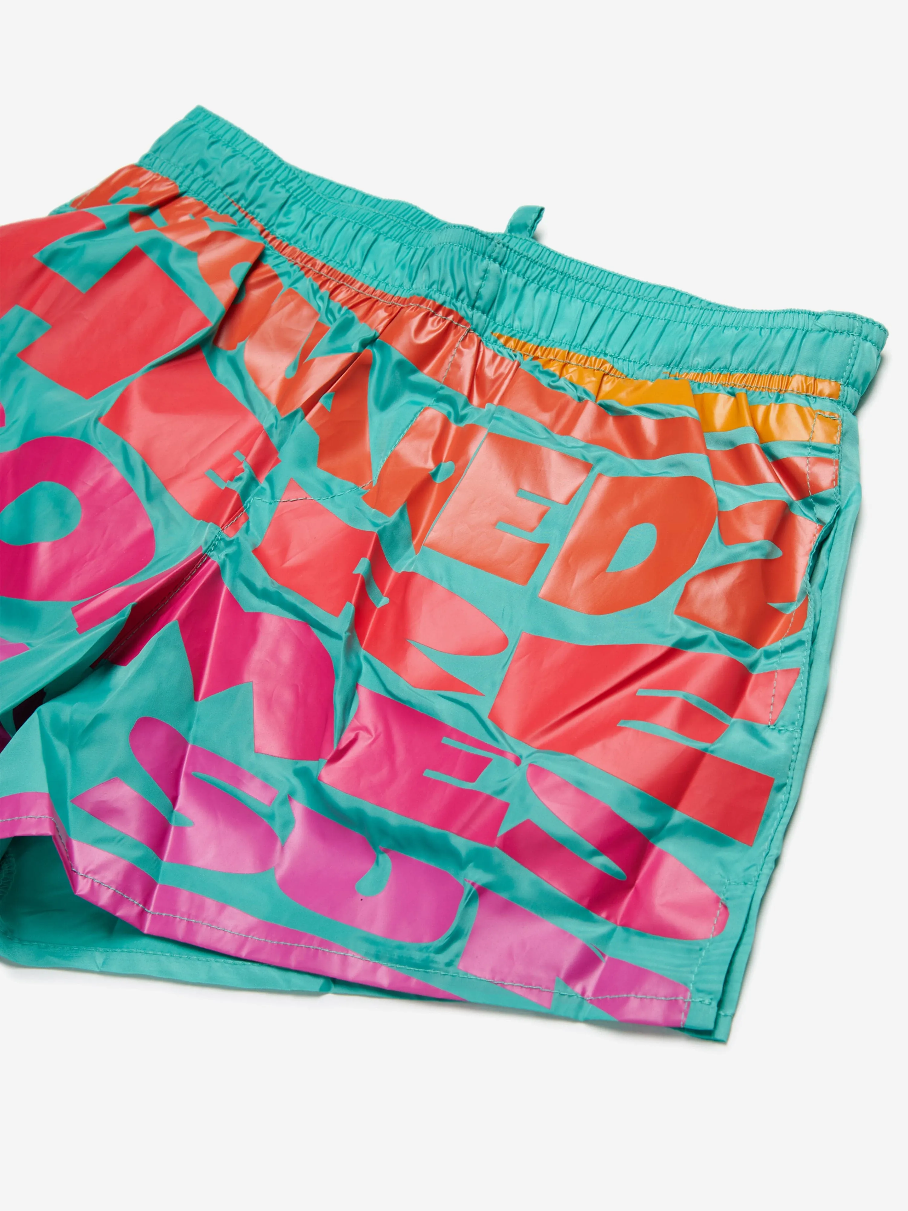 Short de bain Here Comes The Sun pour garçons en vert