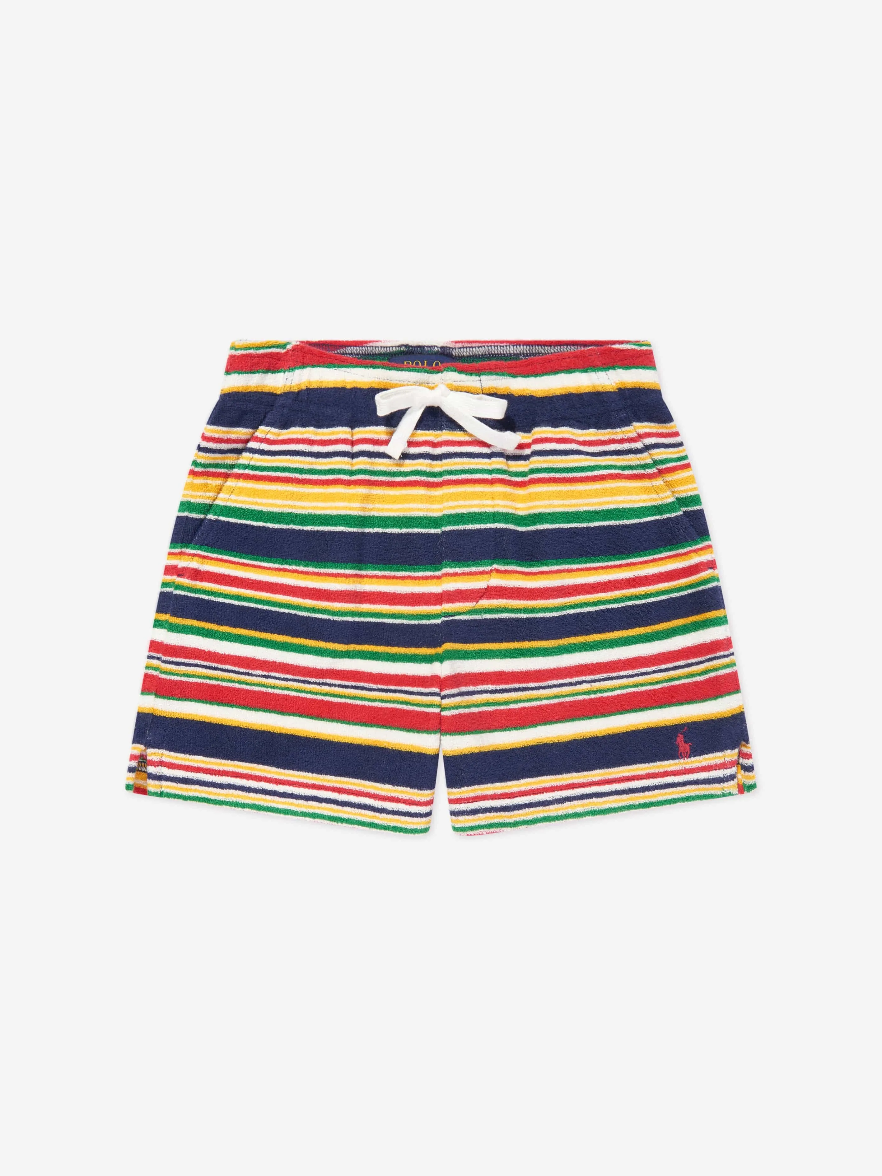 Shorts à rayures multicolores pour garçons