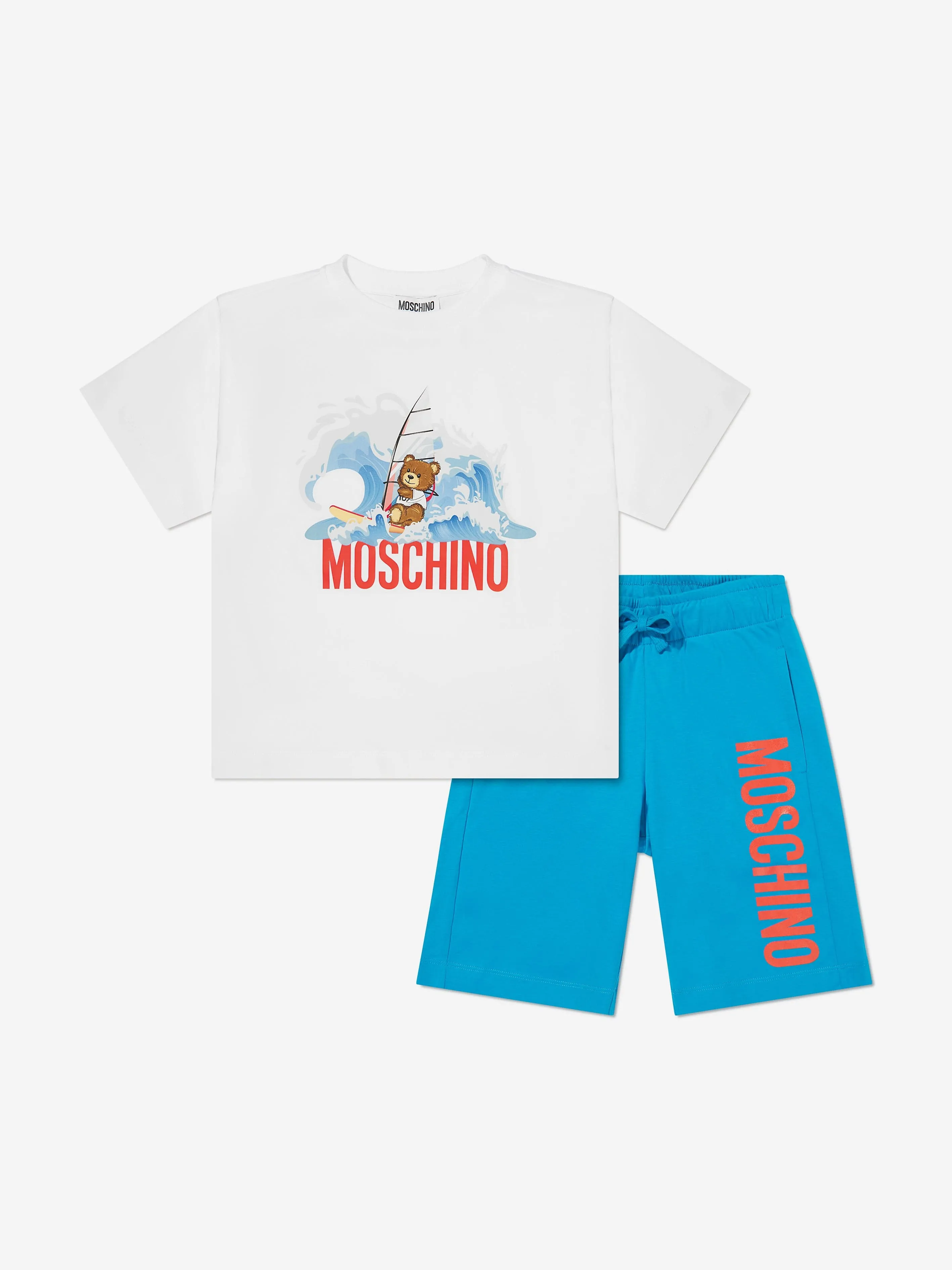 Ensemble T-Shirt et Short pour Garçon en Bleu