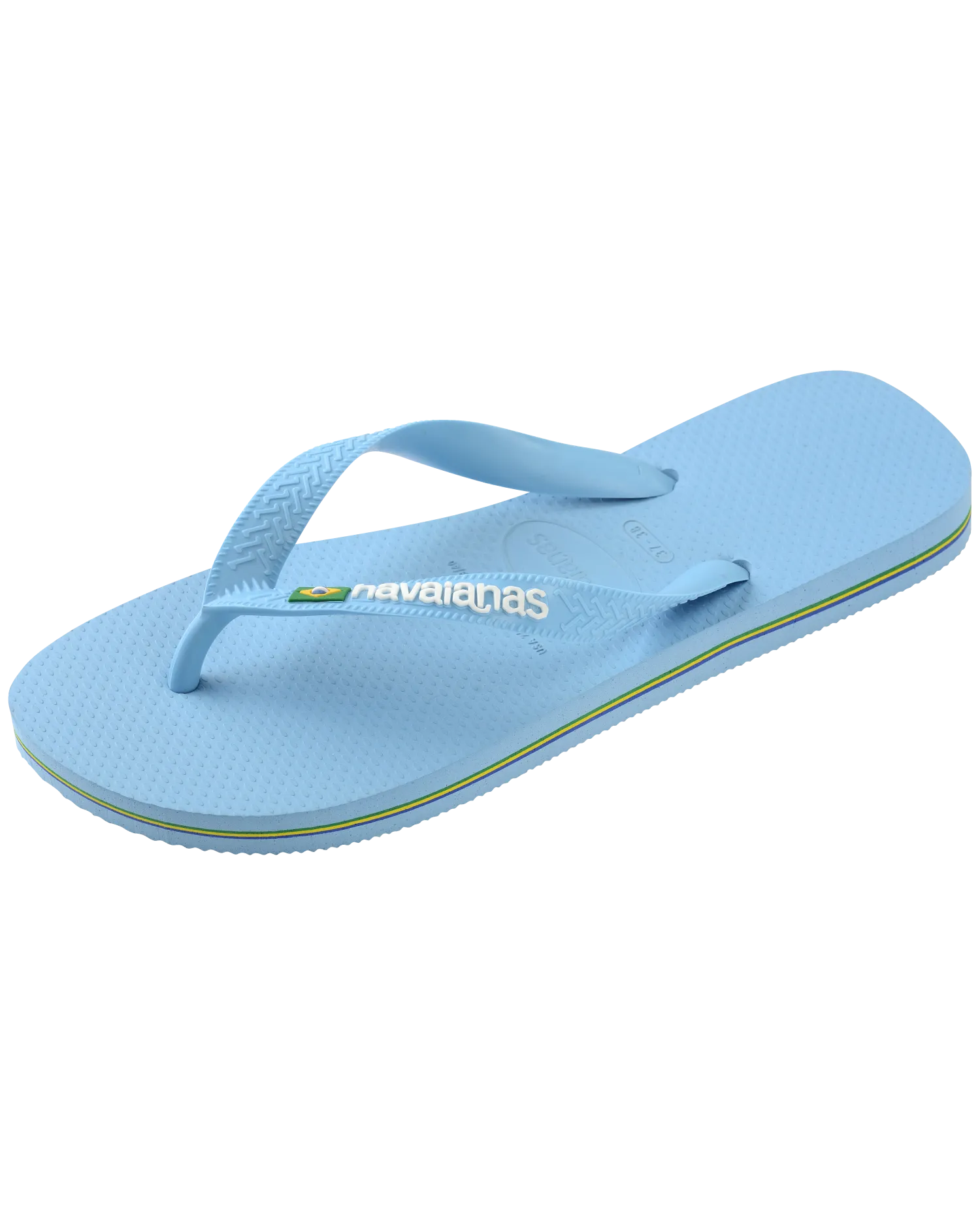 Tongues Brazil Logo en Bleu Lavande et Blanc