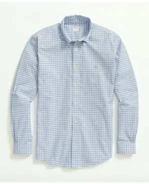 Brooks Brothers Men's Big & Tall Stretch Non-Iron Oxford Button-Down Collar Light Blue Brooks Brothers