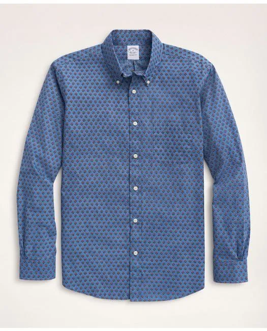 Chemise de sport ajustement regular Regent pour homme bleue Brooks Brothers