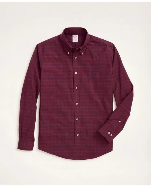 Brooks Brothers Chemise de sport décontractée Madison extensible pour homme Rouge foncé Brooks Brothers