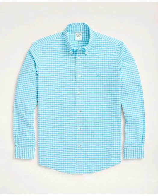 Brooks Brothers Chemise de sport ajustée stretch Milano Aqua pour homme Brooks Brothers