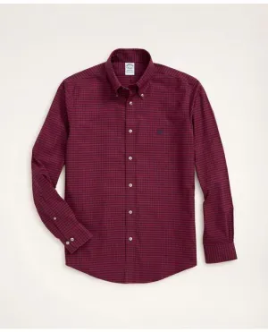 Brooks Brothers Men's Stretch Regent Regular-Fit Sport Shirt Red Brooks Brothers
