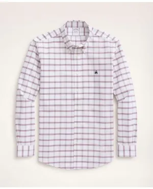 Brooks Brothers Men's Stretch Regent Regular-Fit Sport Shirt Red/Blue Brooks Brothers