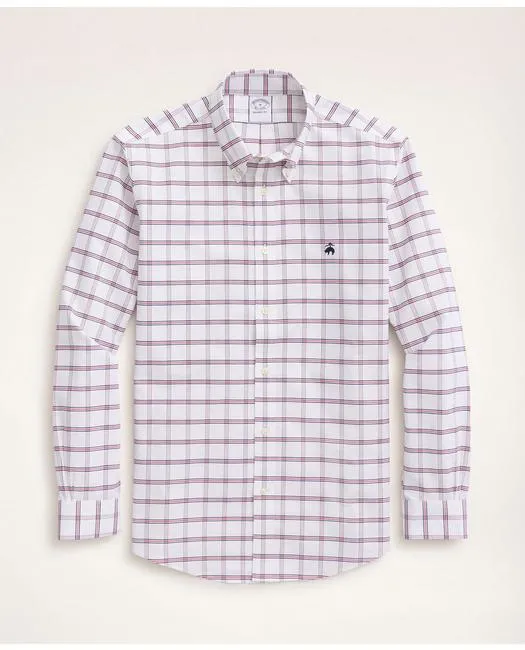Brooks Brothers Chemise de sport ajustée Regent coupe régulière Rouge/Bleu Brooks Brothers
