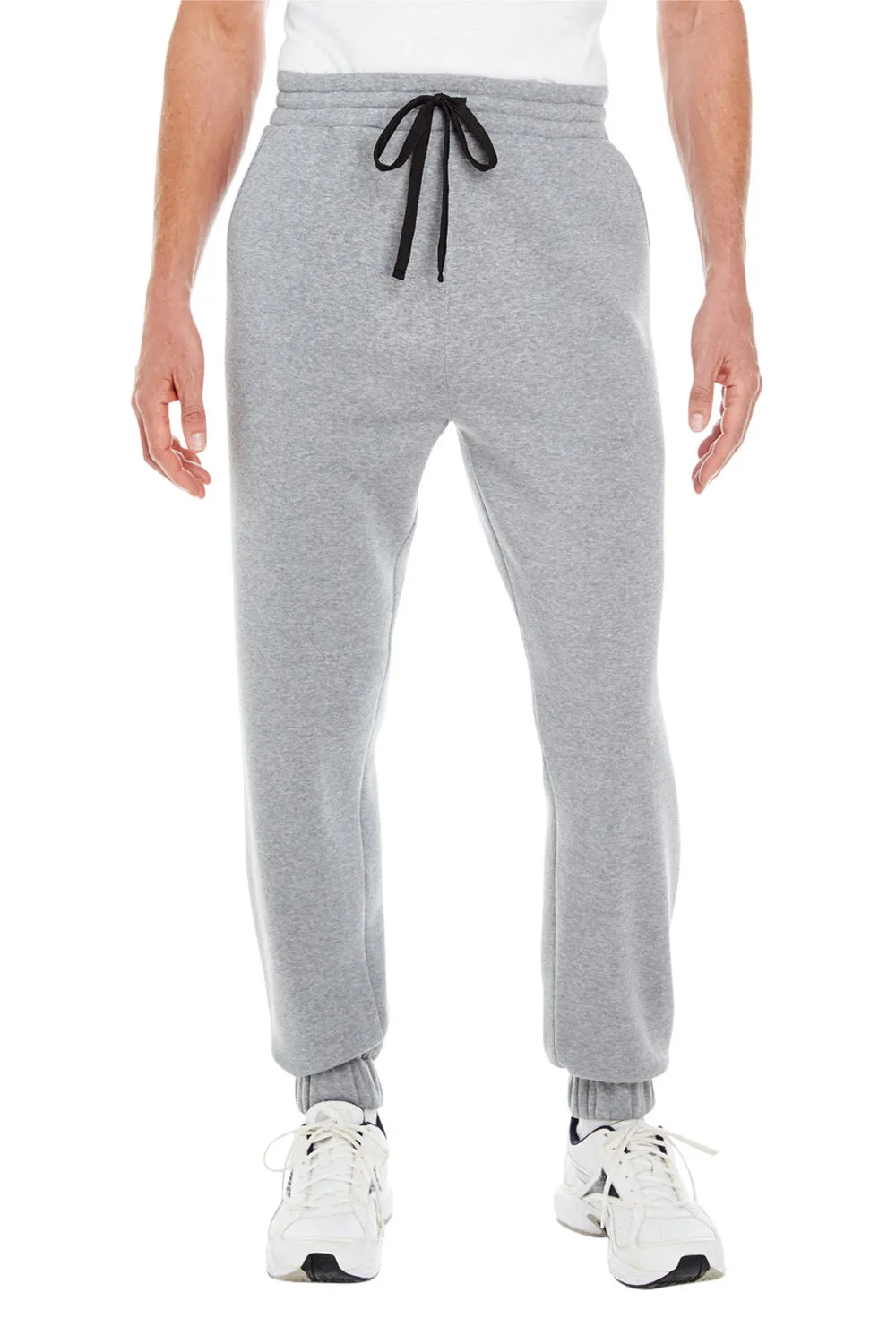 Pantalon de jogging en polaire pour hommes Burnside avec poches - Gris chiné