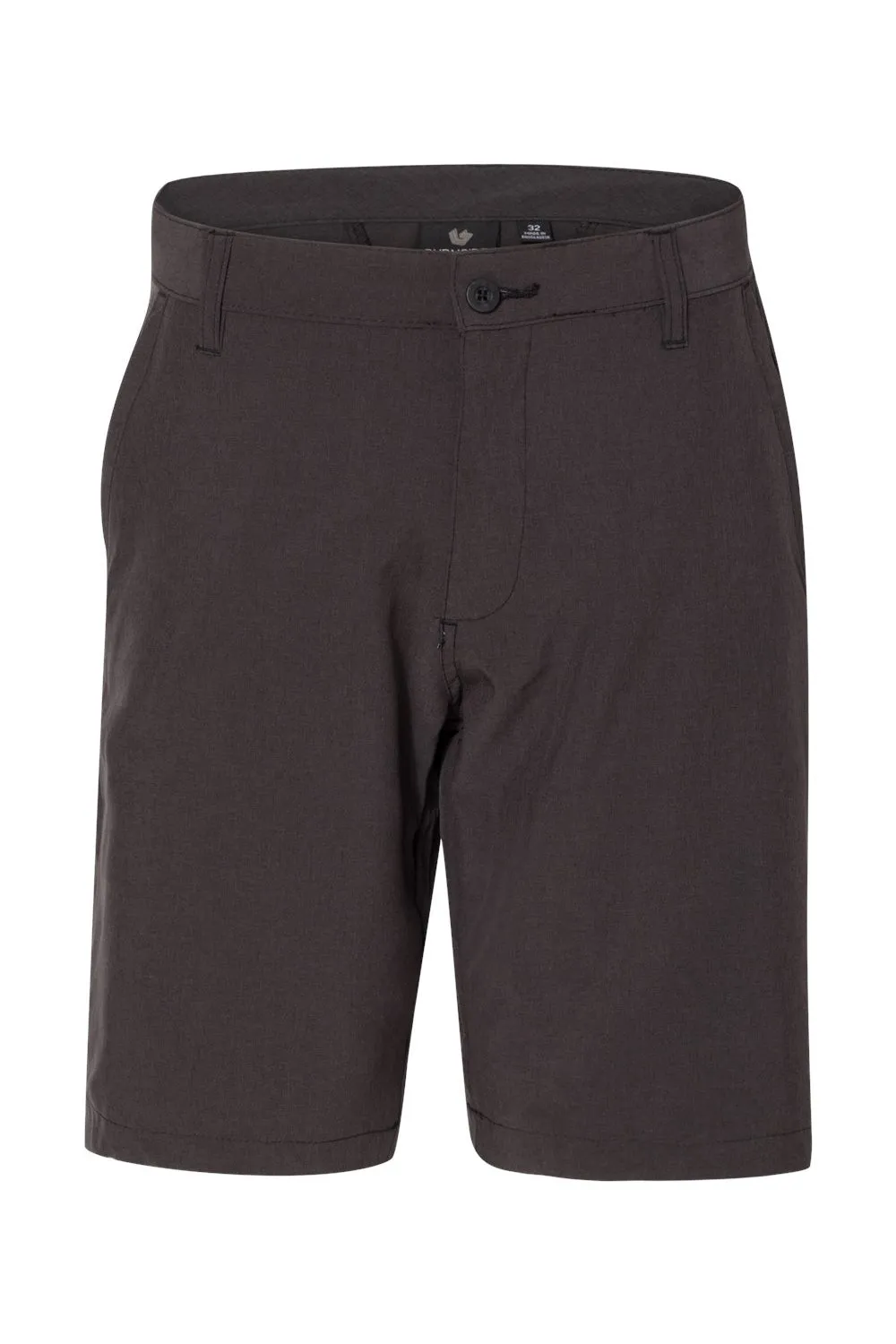 Burnside Shorts Hybrides Homme Stretch Anti-UV avec Poches - Noir Chiné