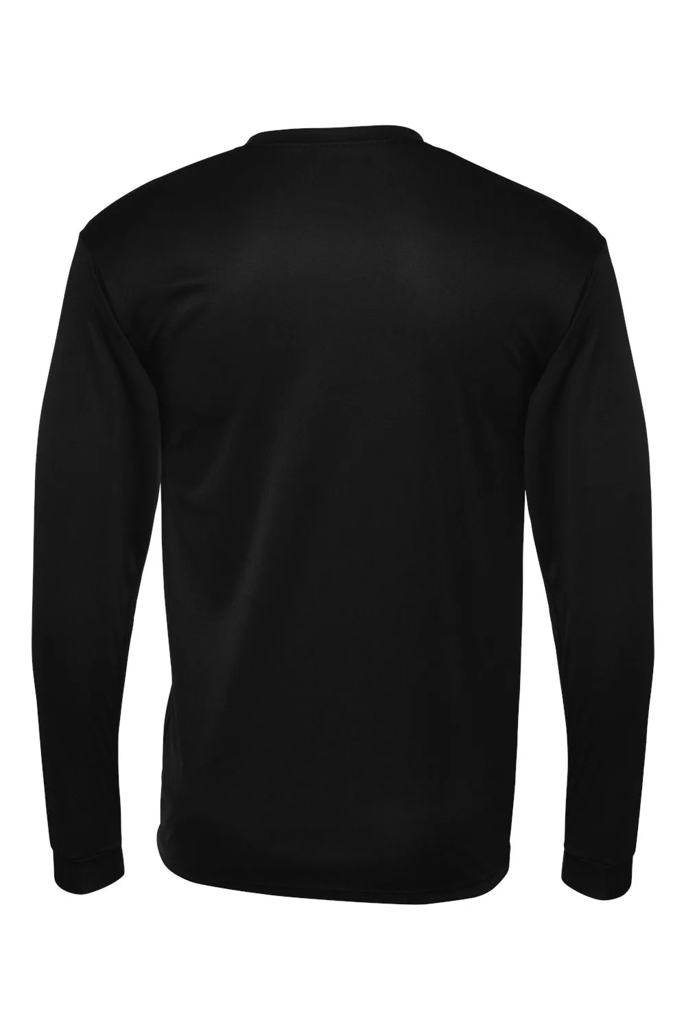 C2 Sport T-shirt à manches longues pour homme à séchage rapide et col rond - Vêtement noir C2-Sport