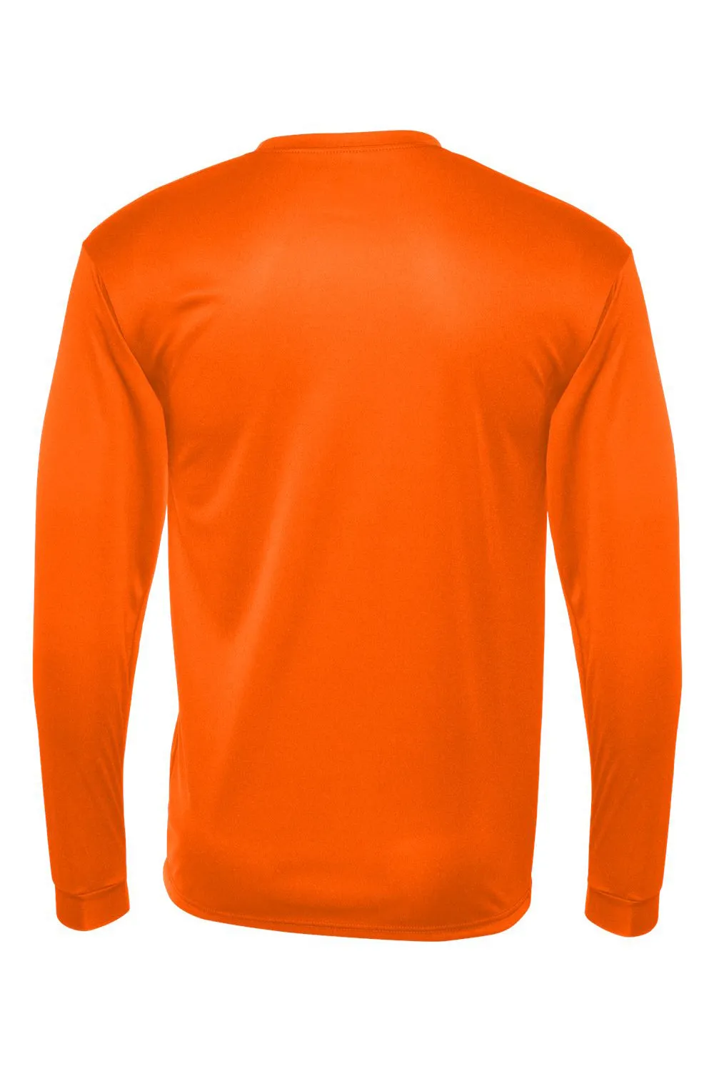 T-shirt à manches longues C2 Sport pour hommes - Performance et évacuation de l'humidité - Col rond - Vêtement de sécurité orange C2-Sport