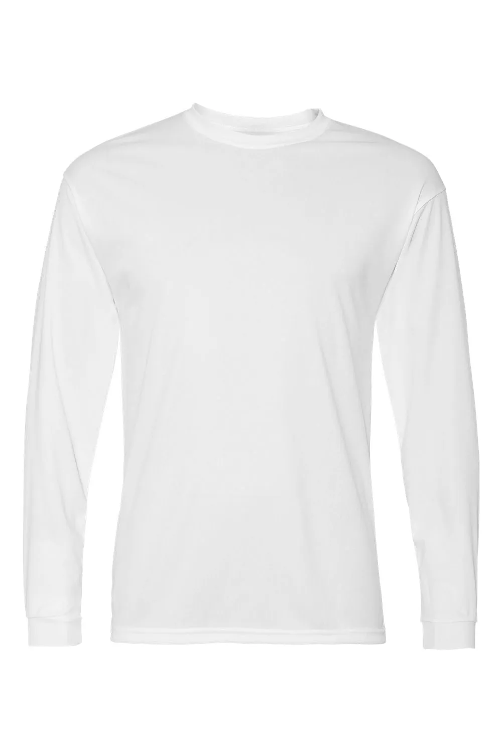 C2 Sport T-shirt à manches longues pour homme à séchage rapide et respirant - Blanc Vêtements C2-Sport