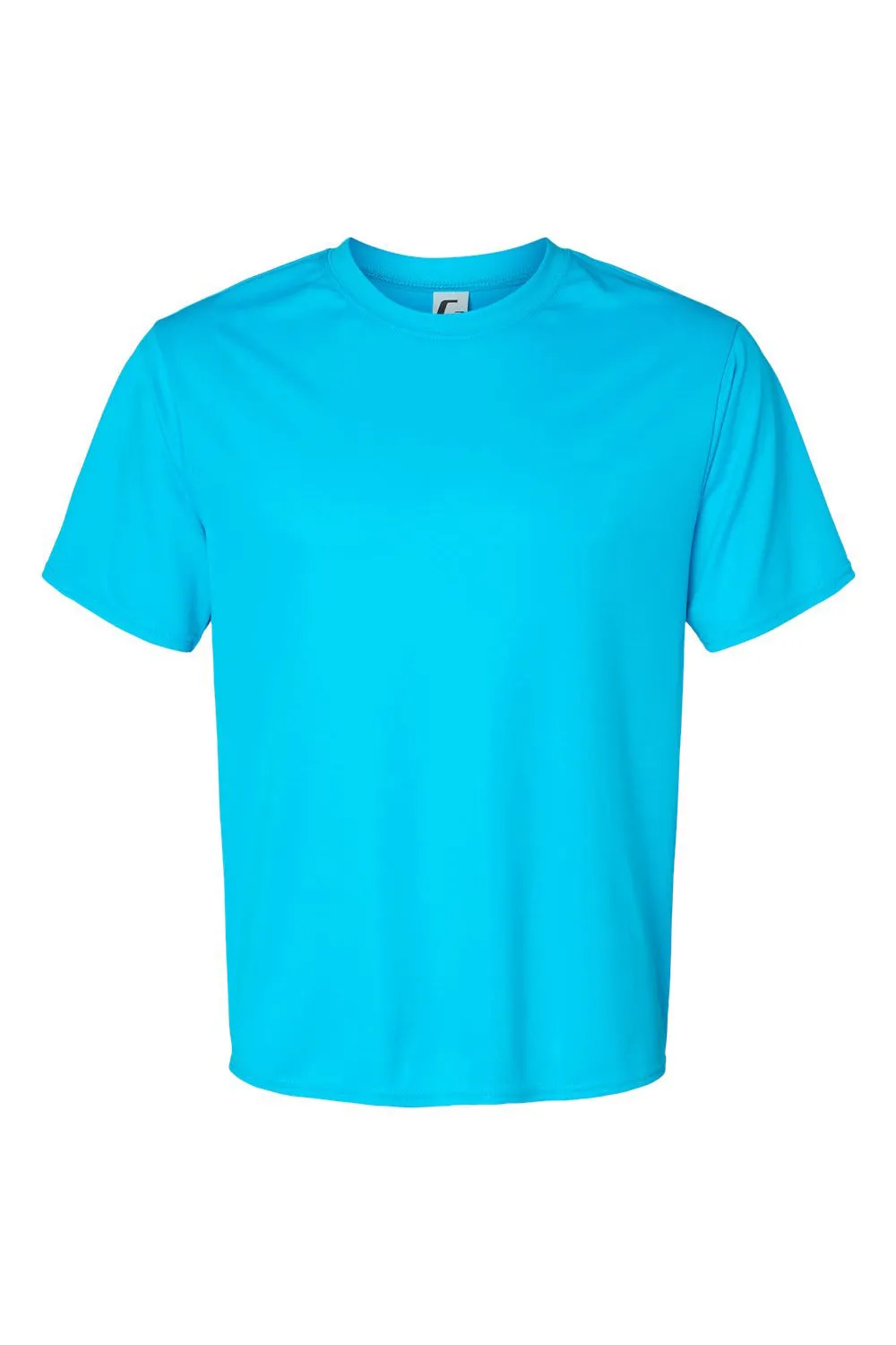 T-shirt à manches courtes col rond C2 Sport pour hommes - Performance et évacuation de l'humidité - Vêtements Bleu électrique C2-Sport