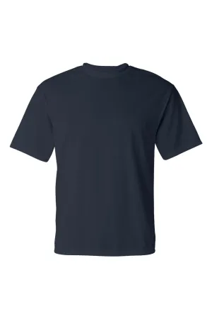 C2 Sport Mens Performance Moisture Wicking Short Sleeve Crewneck T-Shirt - Navy Blue Clothing C2-Sport