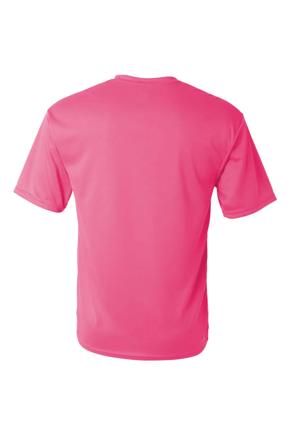 C2 Sport T-shirt à manches courtes col rond pour homme à évacuation de l'humidité - Vêtement rose C2-Sport