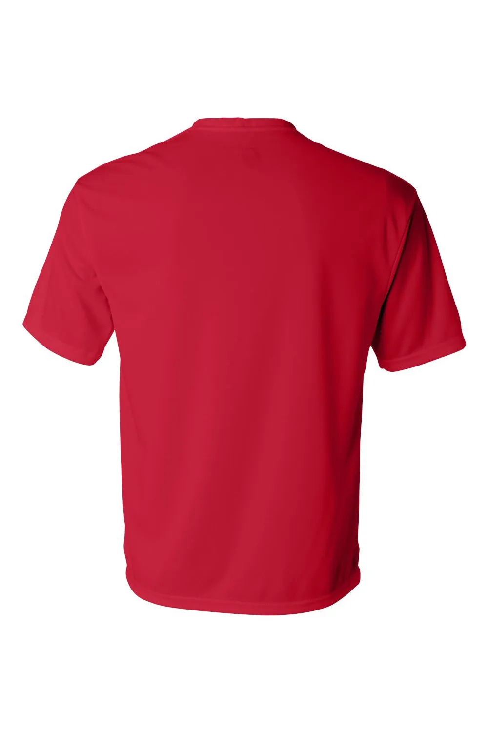 T-shirt à manches courtes col rond C2 Sport pour homme - Performance et évacuation de l'humidité - Rouge Vêtements C2-Sport