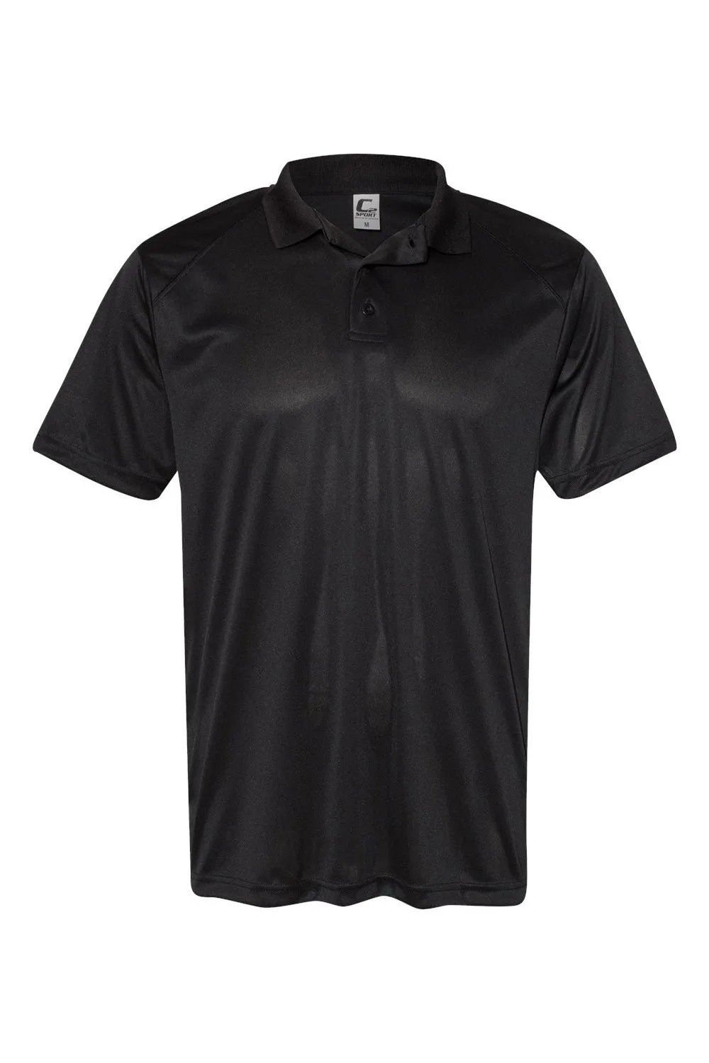 Polo à manches courtes utilitaire pour homme C2 Sport avec évacuation de l'humidité - Vêtement noir C2-Sport