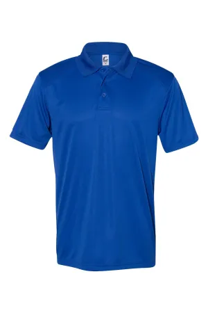 C2 Sport Mens Utility Moisture Wicking Short Sleeve Polo Shirt - Royal Blue Clothing C2-Sport