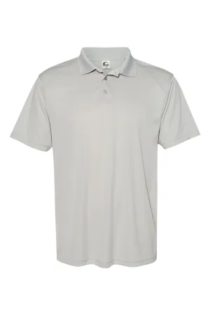 C2 Sport Mens Utility Moisture Wicking Short Sleeve Polo Shirt - Silver Grey Clothing C2-Sport