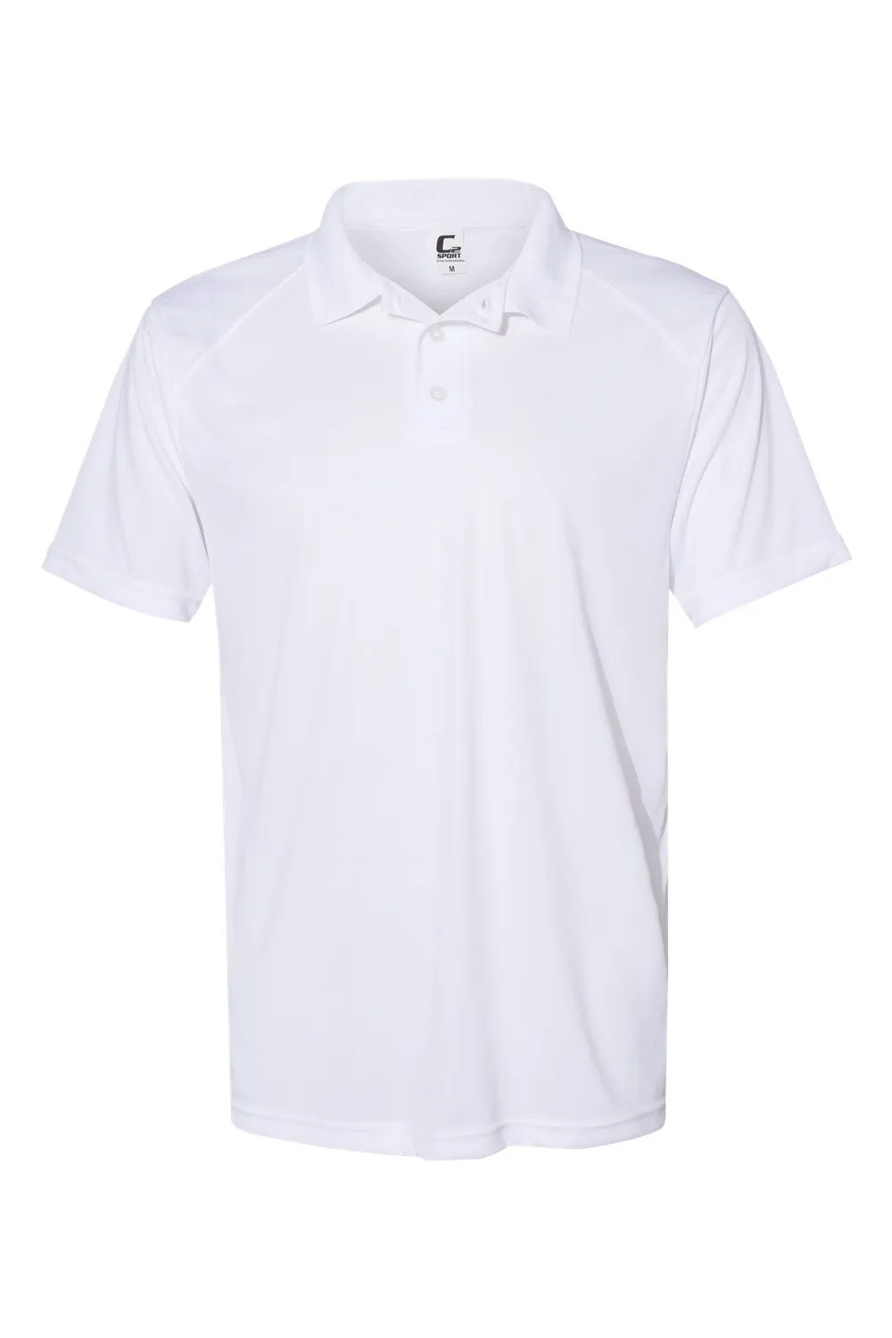 Polo à manches courtes utilitaire pour homme C2 Sport avec évacuation de l'humidité - Vêtement blanc C2-Sport