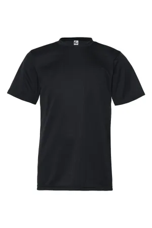 C2 Sport Youth Performance Moisture Wicking Short Sleeve Crewneck T-Shirt - Black Clothing C2-Sport