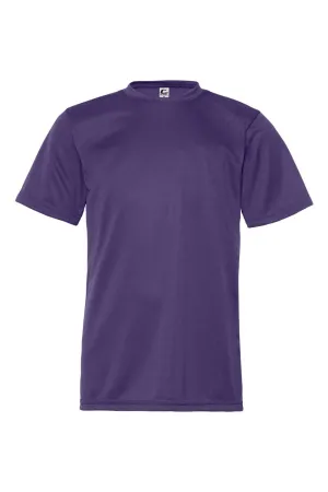 C2 Sport Youth Performance Moisture Wicking Short Sleeve Crewneck T-Shirt - Purple Clothing C2-Sport