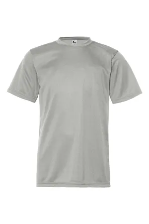 C2 Sport Youth Performance Moisture Wicking Short Sleeve Crewneck T-Shirt - Silver Grey Clothing C2-Sport