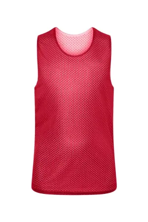 C2 Sport Youth Reversible Mesh Tank Top - Red/White Clothing C2-Sport