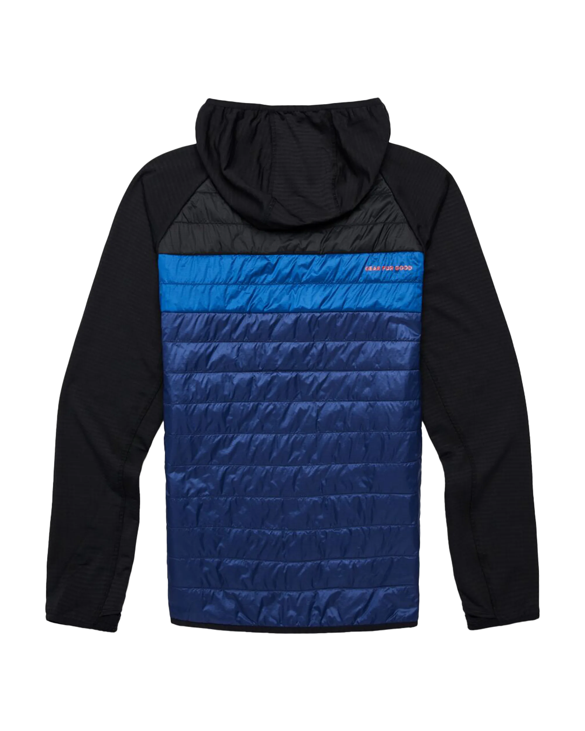 Veste Capa Hybride Isolée à Capuche en Noir & Maritime