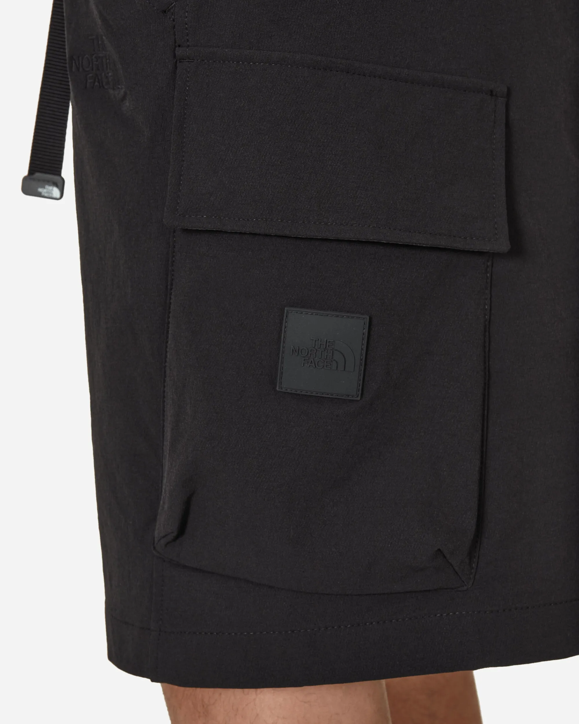 Short Cargo Tissé Noir
