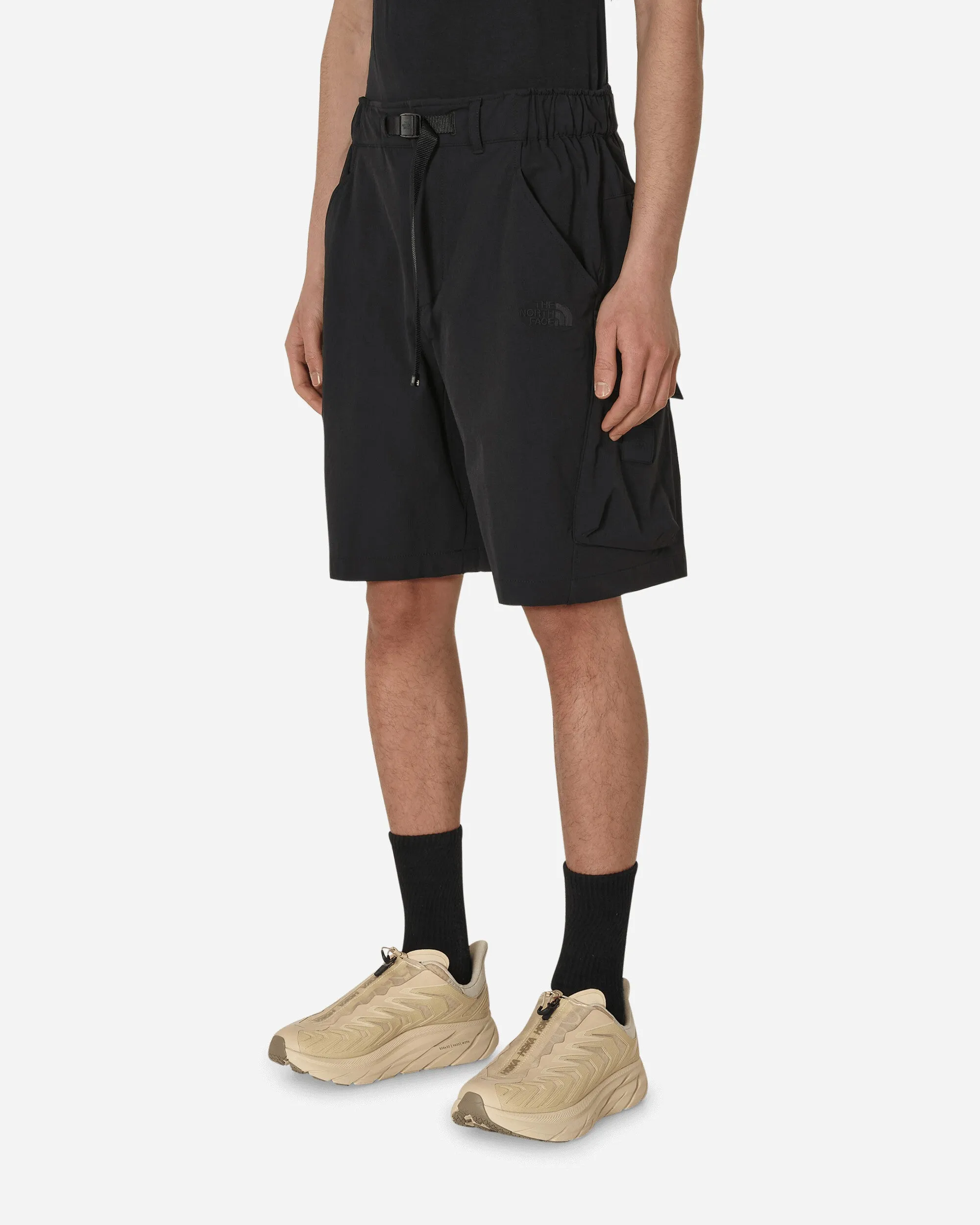 Short Cargo Tissé Noir