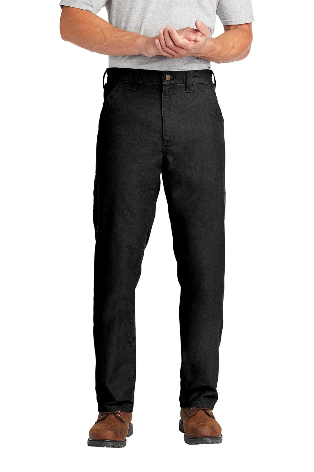 Salopettes de travail en toile pour hommes Carhartt avec poches - Noir