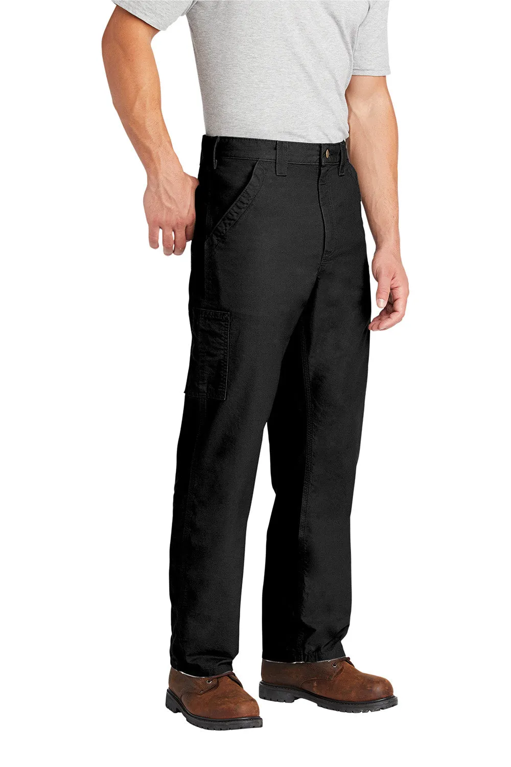 Salopettes de travail en toile pour hommes Carhartt avec poches - Noir