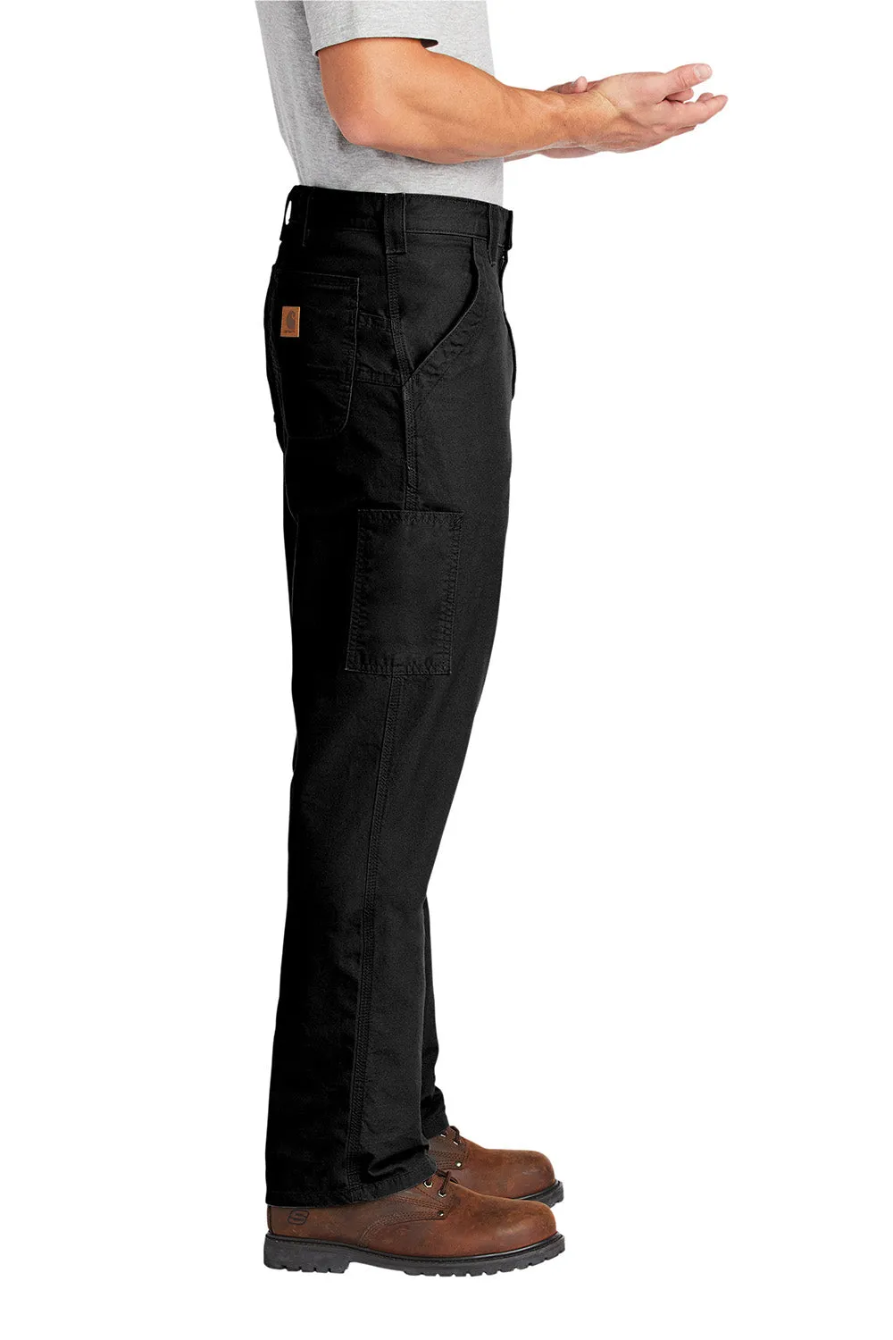 Salopettes de travail en toile pour hommes Carhartt avec poches - Noir
