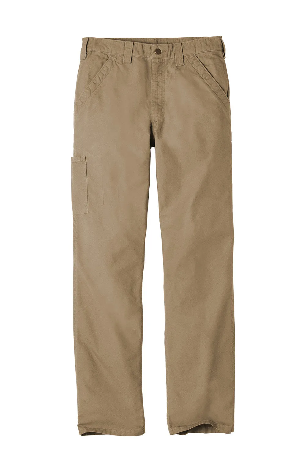 Carhartt Salopettes de Travail en Toile pour Homme avec Poches - Kaki Brun Foncé