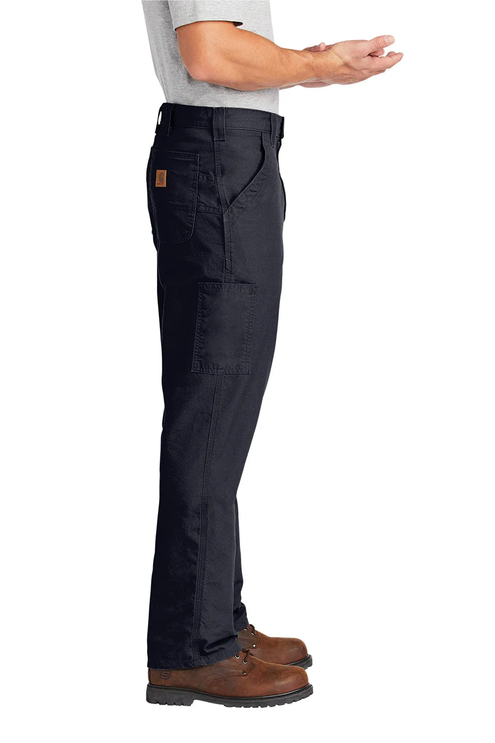 Salopettes de travail en toile pour hommes Carhartt avec poches - Bleu marine