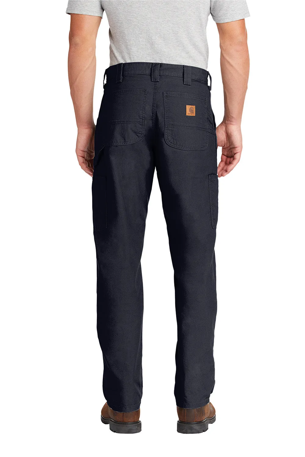 Salopettes de travail en toile pour hommes Carhartt avec poches - Bleu marine