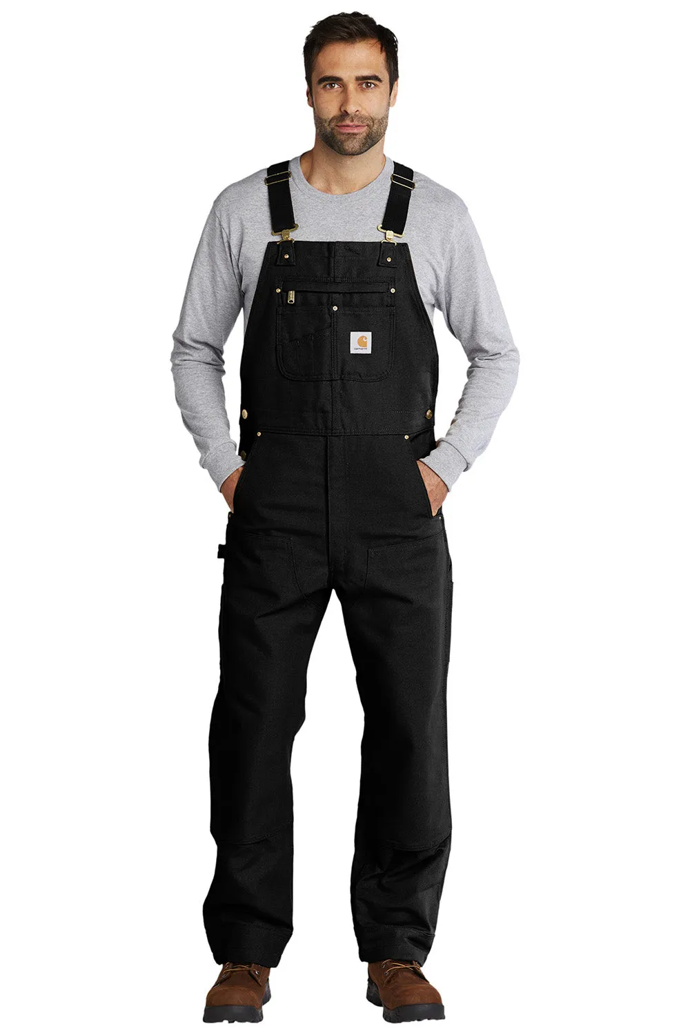 Salopette sans doublure pour homme Carhartt Duck avec poches - Noir