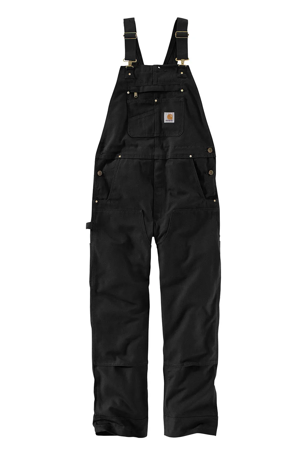 Salopette sans doublure pour homme Carhartt Duck avec poches - Noir