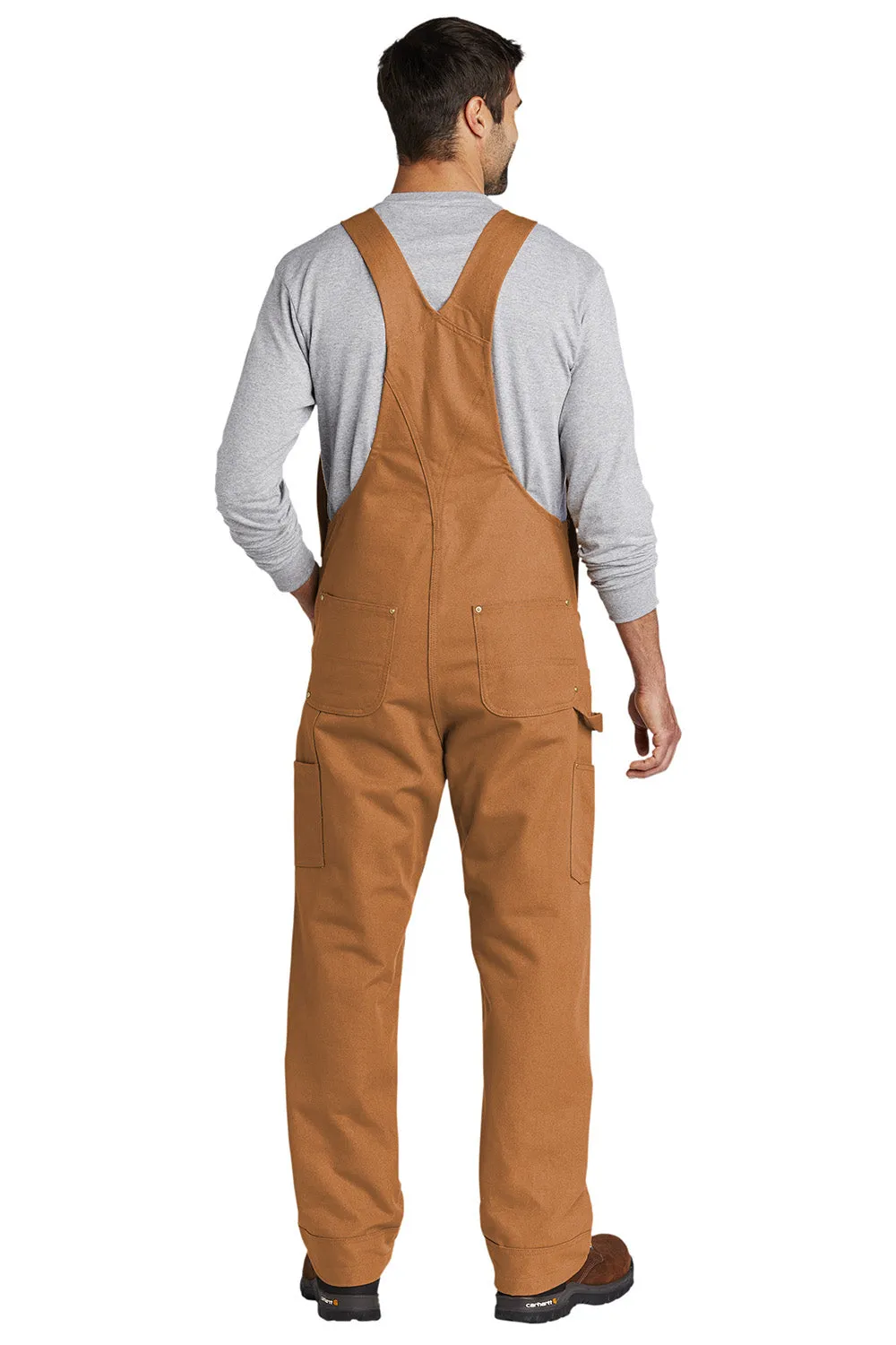 Salopette sans doublure pour homme Carhartt Duck avec poches - Marron