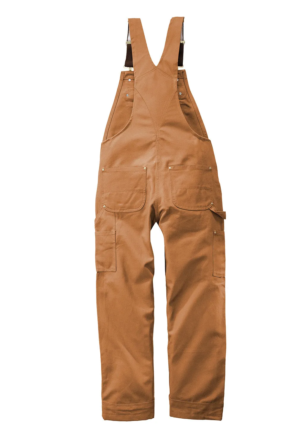 Salopette sans doublure pour homme Carhartt Duck avec poches - Marron