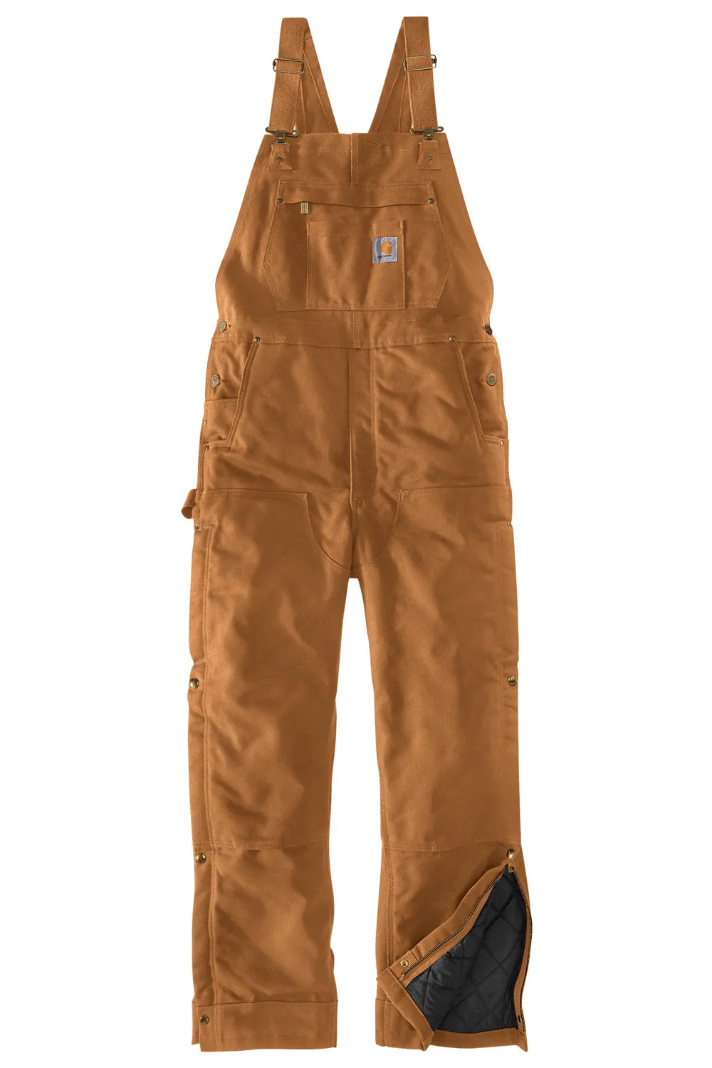 Salopette isolée en toile épaisse pour homme Carhartt avec poches - Marron Carhartt