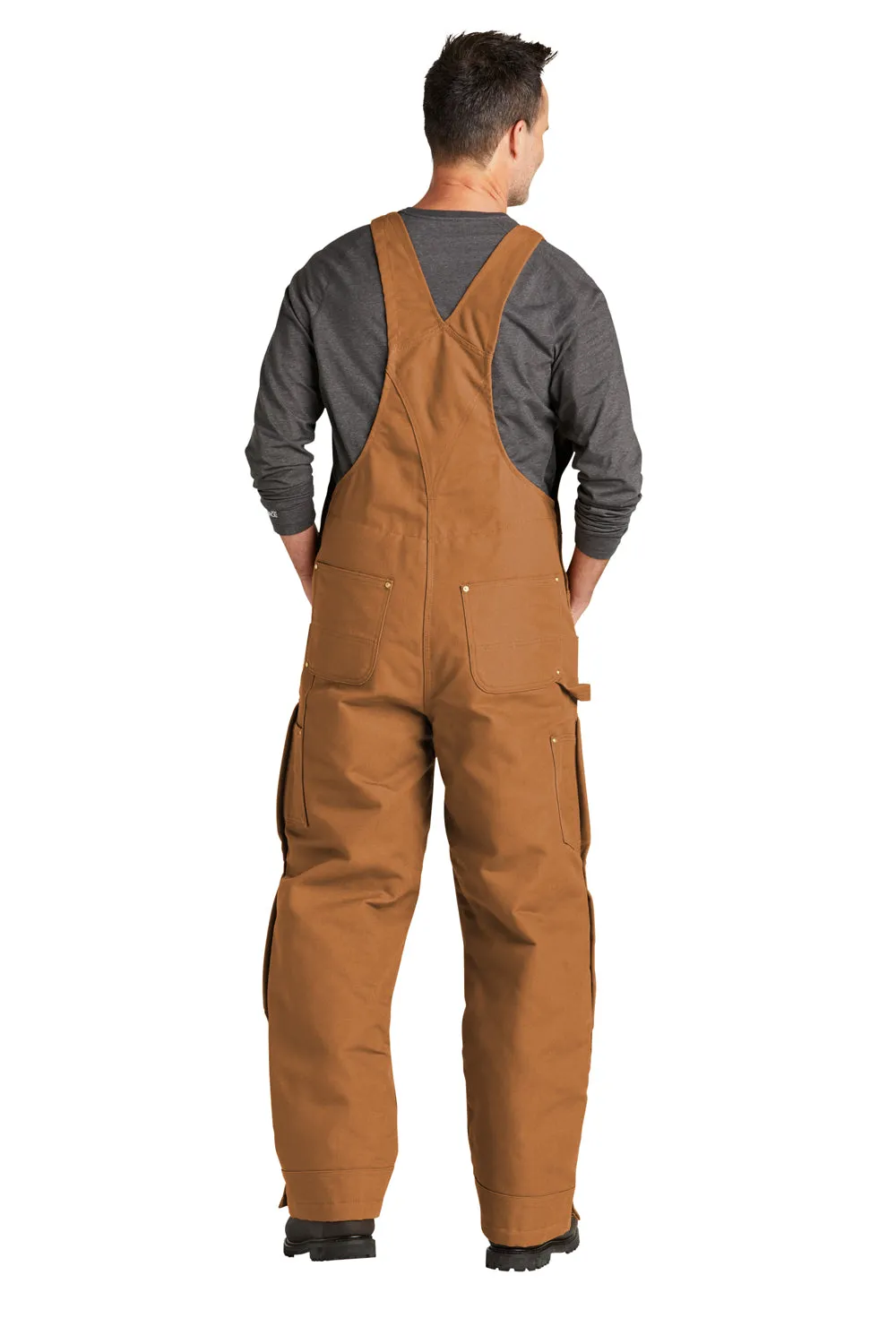 Salopette isolée en toile épaisse pour homme Carhartt avec poches - Marron Carhartt