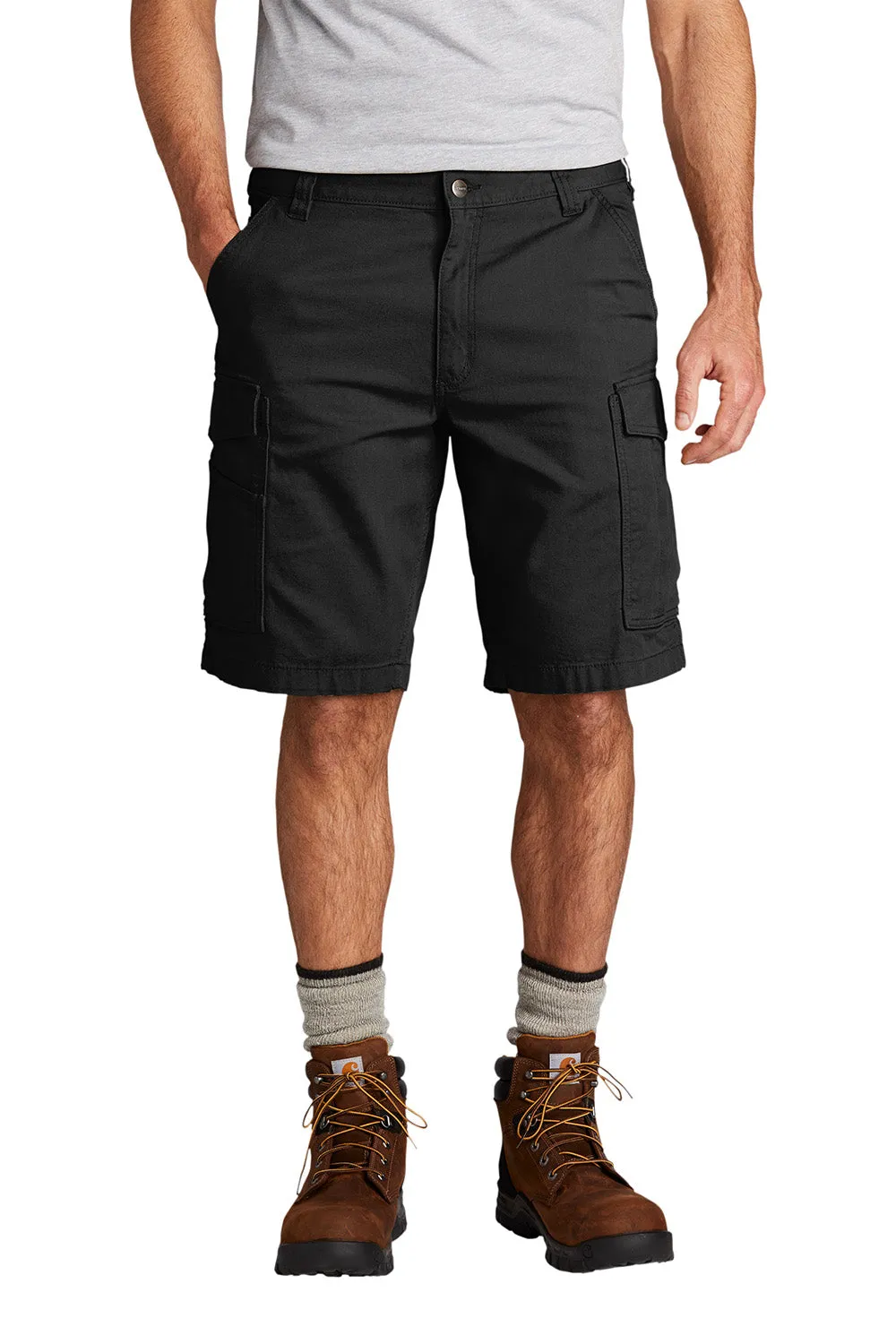 Carhartt Shorts Cargo Rugged Flex Rigby pour Homme avec Poches - Noir