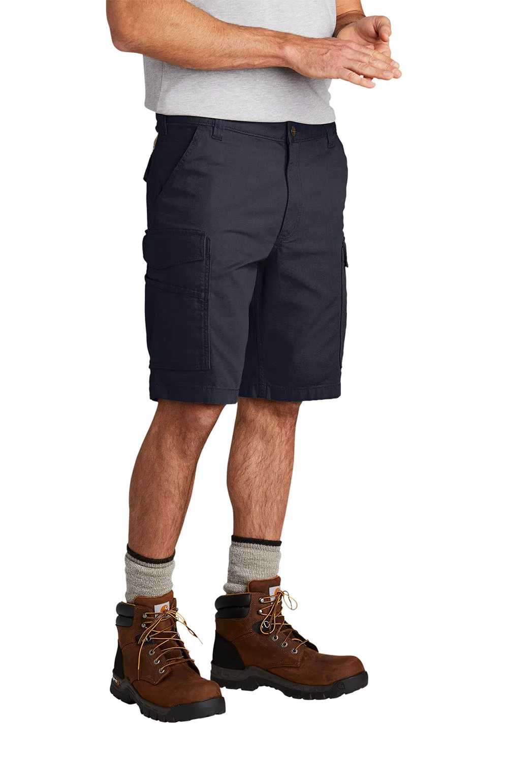 Carhartt Shorts Cargo Rugged Flex Rigby pour Homme avec Poches - Bleu Marine