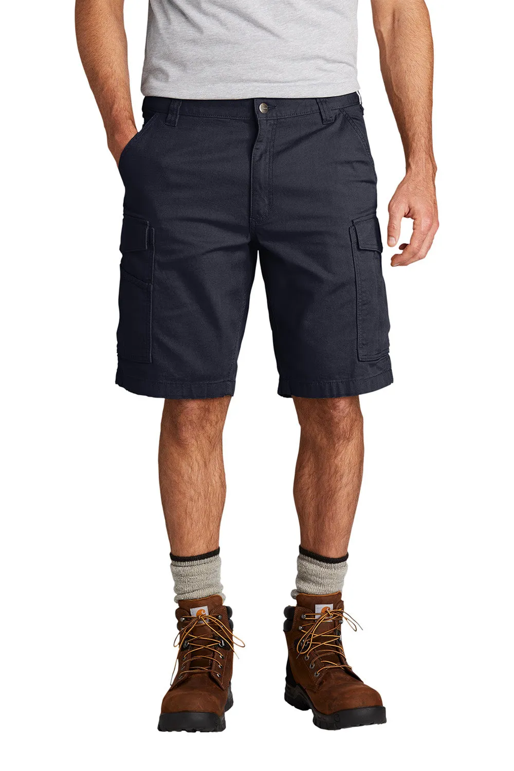 Carhartt Shorts Cargo Rugged Flex Rigby pour Homme avec Poches - Bleu Marine