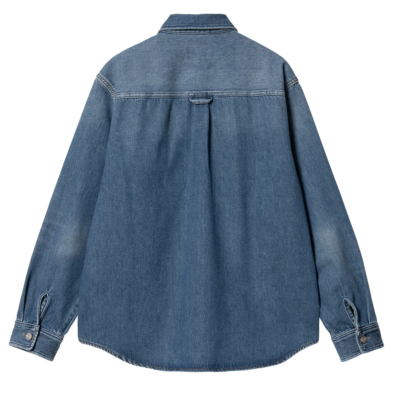 Carhartt WIP Chemise Harvey Jac Bleu Foncé Lavage Usé
